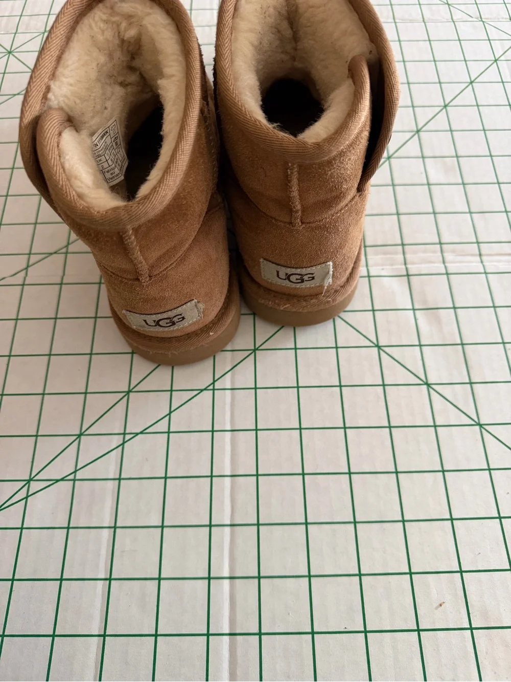 UGG Kids Chestnut Suede Shearling Booties